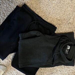 American Eagle Outfitters Kids Black and Dark Gray Joggers